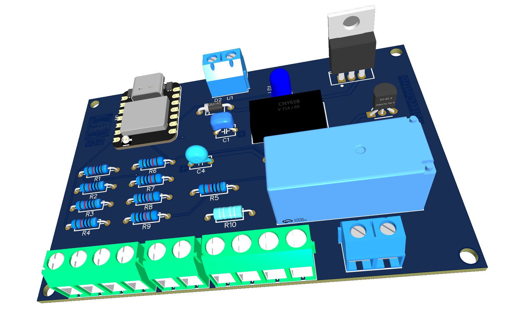 Modul Watercontrol Pcb 3D