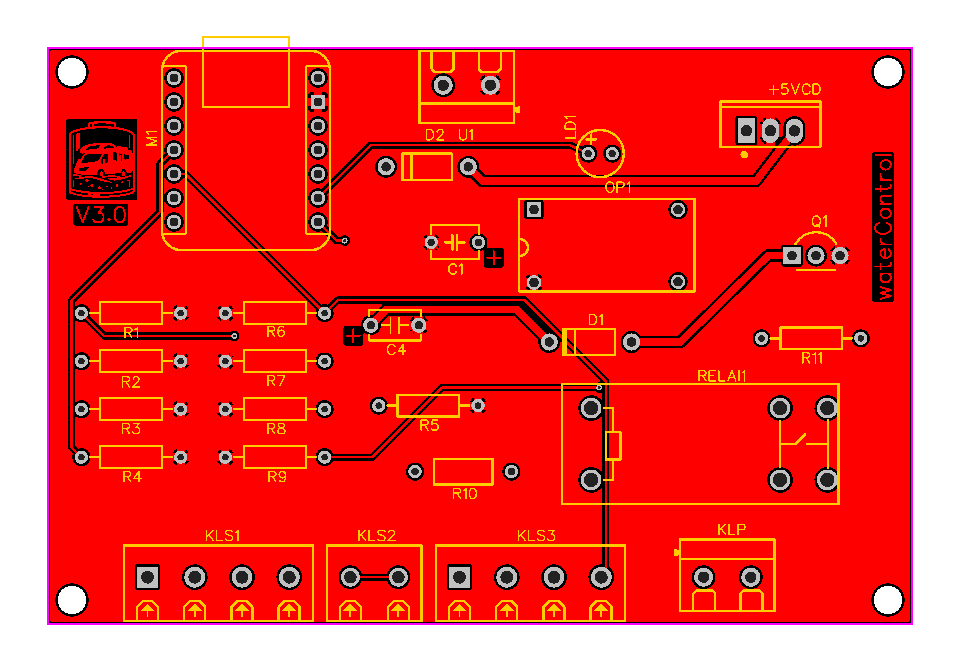 Modul Watercontrol Pcb Front
